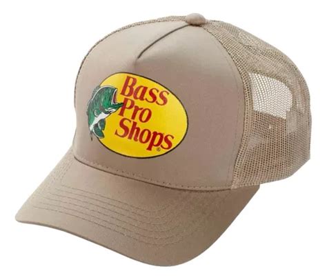 Gorra Bass Pro Shops Mesh Trucker Khaki Original Y Nueva Meses Sin