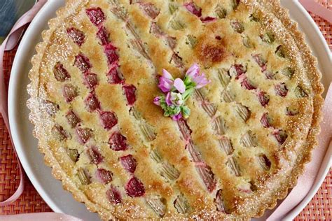 Easy Rhubarb Almond Frangipane Tart Garden Therapy Good Grief Cook