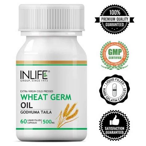 Inlife Wheat Germ Oil Capsules, Packaging Type: Bottle at Rs 190/bottle ...