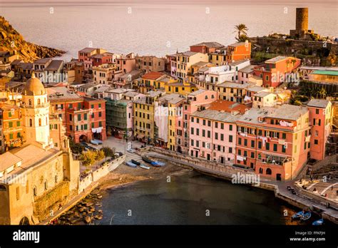 Vernazza Cinque Terre National Park Liguria Italy Stock Photo Alamy