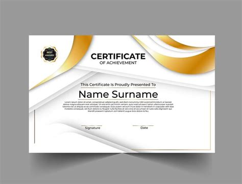 Premium Vector Certificate Award Diploma Achievement Business