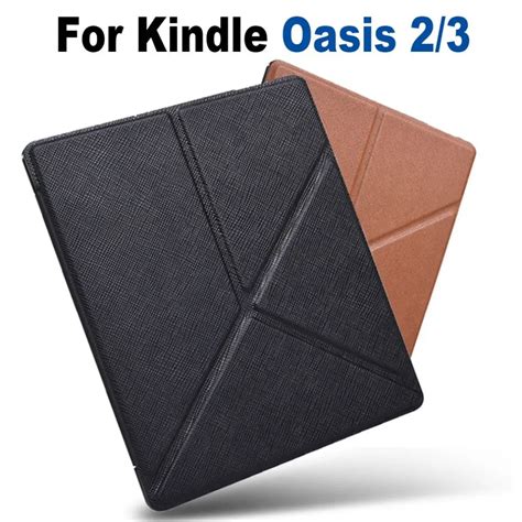 Funda Inteligente De Cuero PU Para Amazon Kindle Oasis Carcasa Plegable