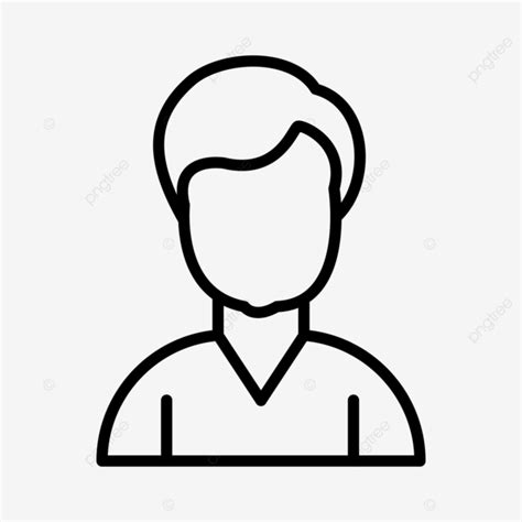 User Line Icon Vector Account Profile User Png And Vector With