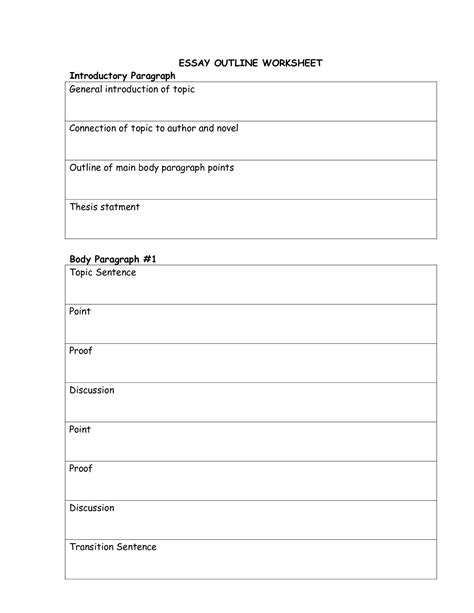 Printable One Pager Template