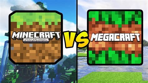 MINECRAFT POCKET EDITION VS MEGACRAFT Minecraft PE Mega Craft