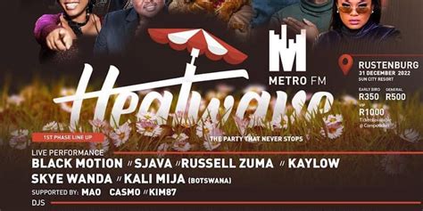 RustyRocks Metro FM Heatwave NY Eve Party Computicket BoxOffice