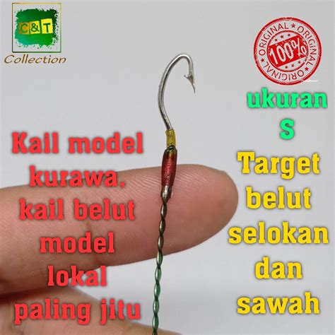 Kail Pancing Urek Belut Pancing Belut Kail Belut Model Kurawa Bahan