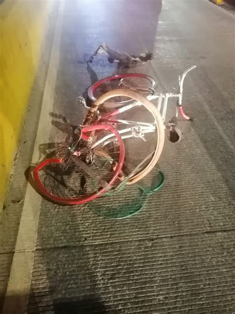 Falle un ciclista al ser atropellado por vehículo que se da a la fuga