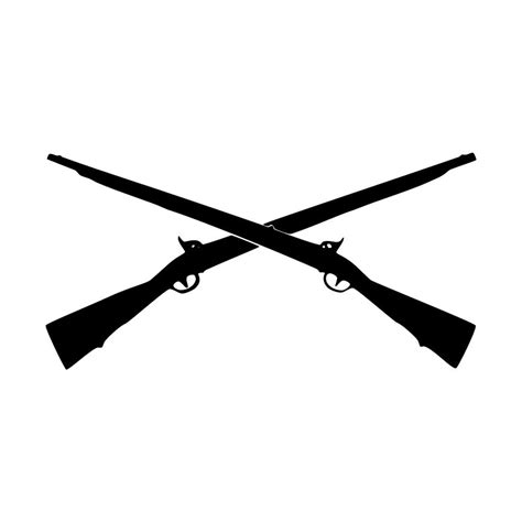 Crossed Rifle Silhouette