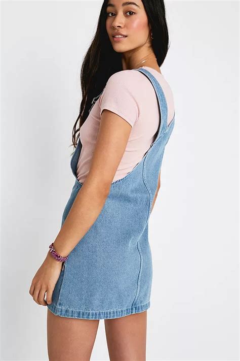 Santa Cruz Gardener Denim Pinafore Dress Urban Outfitters Uk