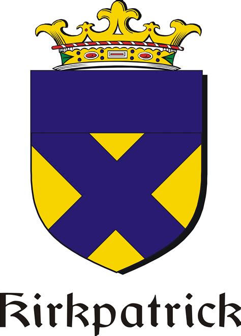 Kirkpatrick Family Crest / Irish Coat of Arms Image Download - Down...