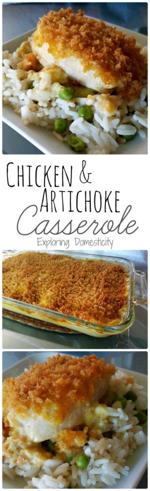 Chicken Artichoke Casserole Delicious One Dish Meal ⋆ Exploring Domesticity