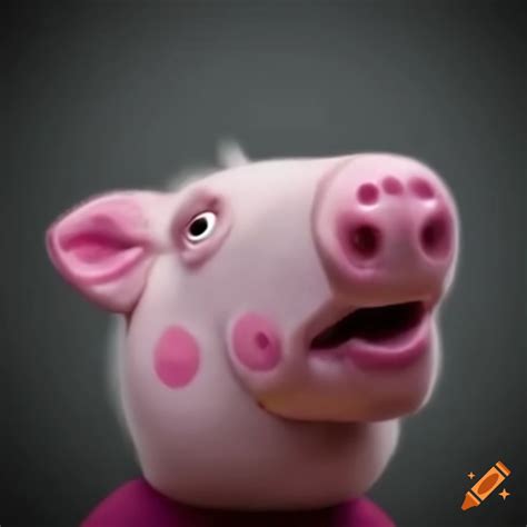 Hyper Realistic Peppa Pig Character Artwork On Craiyon