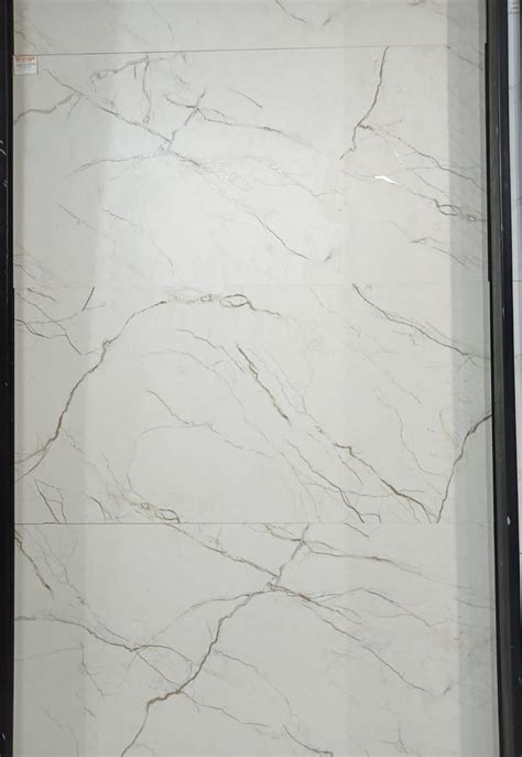 Vitrified Glossy Electro Crema Wall Tile Size 2x4 Feet 600x1200 Mm