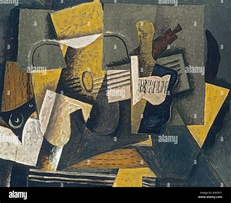 Georges Braque Rum And Guitar 1918 Stock Photo Alamy