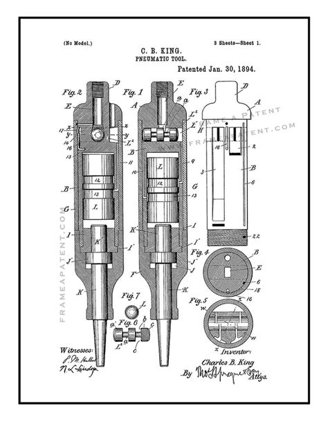 Pin By Frame A Patent On Tools Machinery Patent Prints Poster