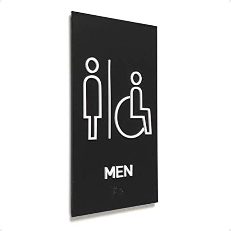 Kubik Letters Restroom Sign Restroom Signs For Business Ada Unisex