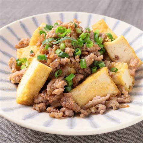 ゆず胡椒風味 厚揚げと豚ひき肉の炒めもの 作り方・レシピ クラシル