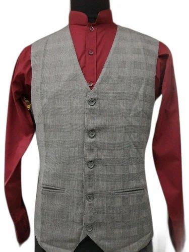 Check Gray Mens Waistcoat Hotel Usage At Rs Piece In New Delhi