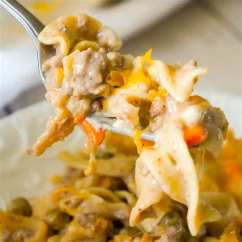 Hamburger Noodle Casserole Is An Easy Ground Beef Casserole Recipe