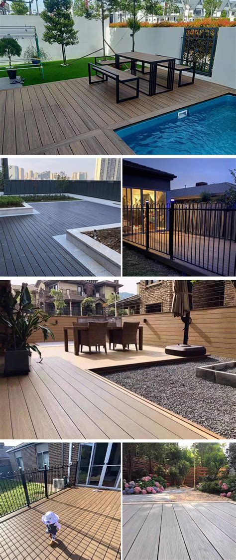 Solid Wpc Decking Hard Wearing Co Extrusion Composite Deck Waterproof Wpc Outdoor Co Ex Decking