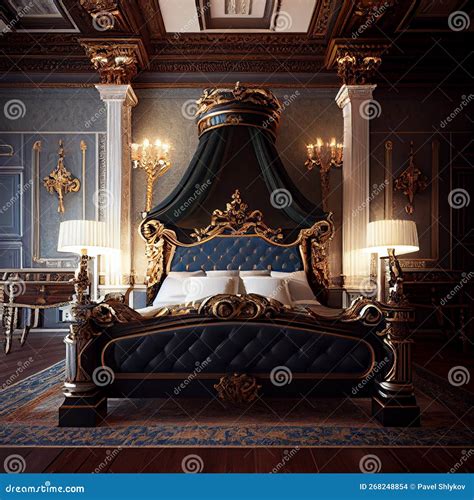 Wealthy Rich Room Glamorous Elegant Baroque Dream Bedroom Design