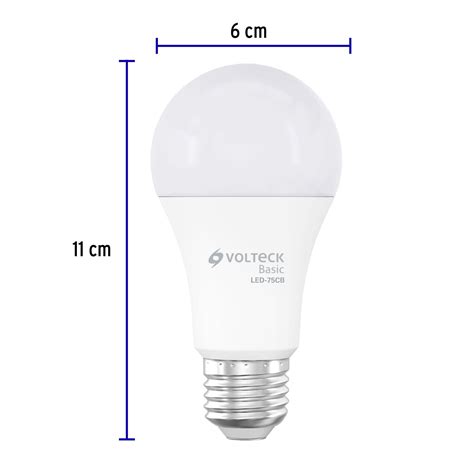 Ficha Tecnica Lámpara de LED tipo bulbo A19 10 W luz cálida caja Basic