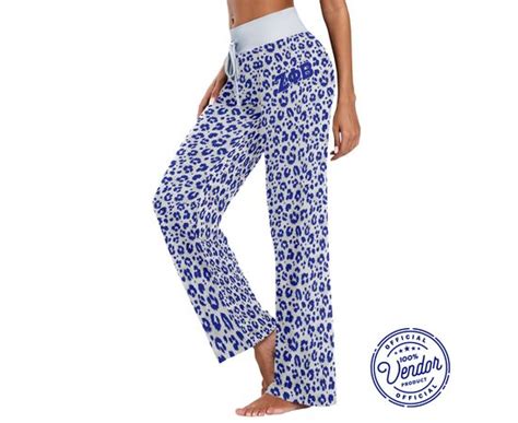 Organizations Sororities Zeta Phi Beta Zeta Phi Beta Lounge Pajama Pants Leopard