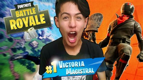 Mi Primera Victoria Magistral En Fortnite Youtube