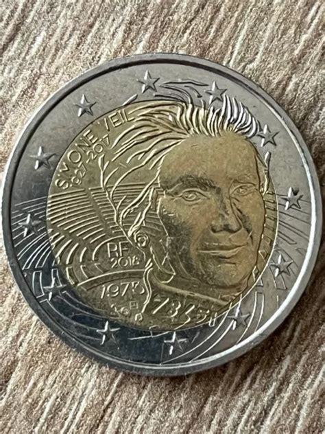 PIÈCE RARE DE 2 euros Simone Veil edition RF 2018 bonne état EUR 100 00