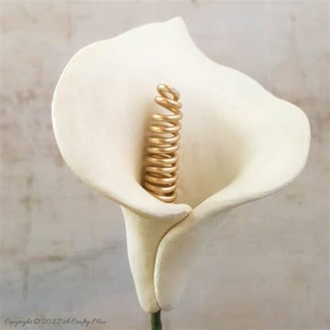 Quick And Easy Air Dry Clay Arum Lilies A Crafty Mix