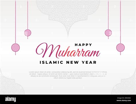 Islamic New Year Happy Muharram Festival Greeting Card Background Stock Vector Image And Art Alamy