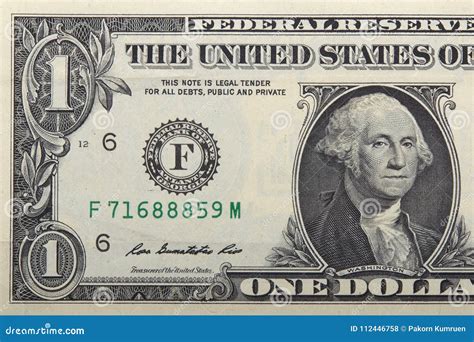 Close Up One Dollar Bill Stock Photo Image Of America