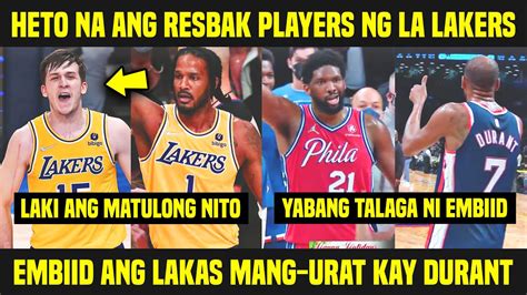 Babalik Na Ang Mga Tutulong Kay LeBron Sa Lakers Embiid Inurat Si