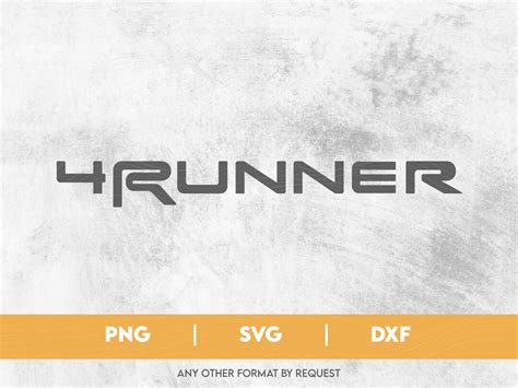 4runner Digital Logo Emblem Vector Dxf Png Svg Instant Download Etsy