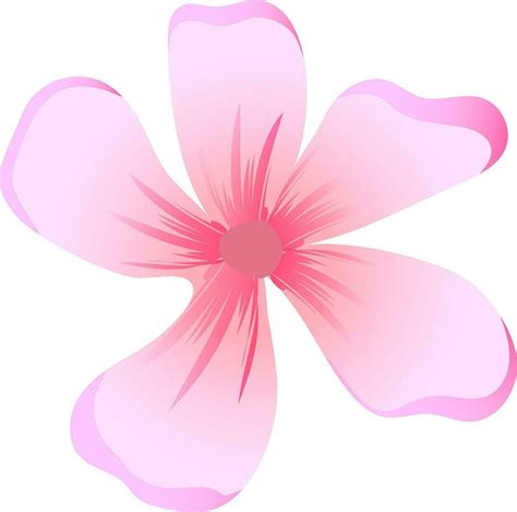 Vector illustration of pink flower on white background. 25014369 Vector ...