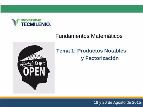 PDF Fundamentos Matemáticos Tema 1 Productos Notables y