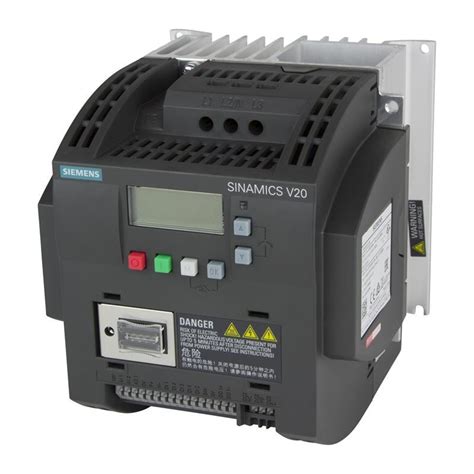 Convertitore Di Frequenza Siemens SINAMICS V20 4 00KW 6SL32105BE240CV0