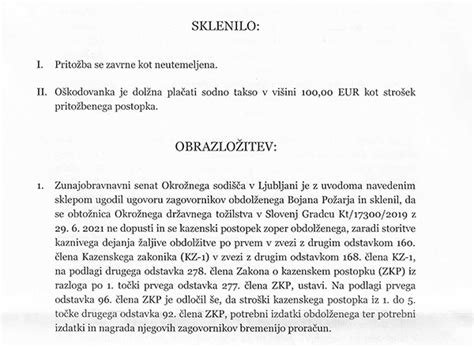 BojanPožar on Twitter Stroški sodnega postopka bodo tokrat v