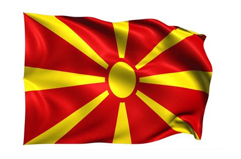 Macedonia Waving Flag Realistic Transparent Background 15309599 PNG