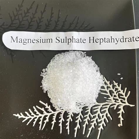 White Crystal Magnesium Sulfate Heptahydrate With Fertilizer Water