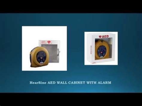 HeartSine AED WALL CABINET WITH ALARM YouTube