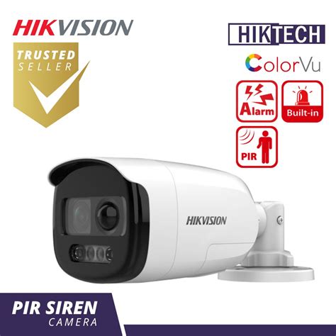 Hikvision Ds Ce Dft Pirxof Mp Pir Siren Full Time Color Camera