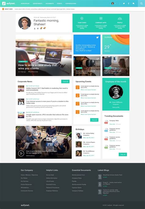 Aufait UX Sharepoint Design Blog Website Design Personal Blog Website