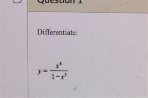 Solved Differentiate Y X X Chegg