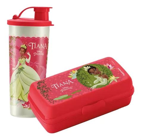 Tupperware Kit Infantil Lanche Porta Sanduíche Copo 470ml