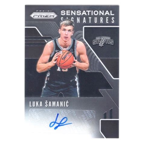 RC 馬刺核心 Luka Samanic 必漲Prizm Sensational Signatures Rookie版新人RC簽名卡