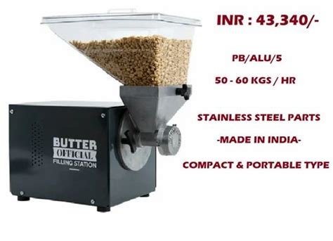 Automatic Powder Coated Peanut Butter Maker Single Phase 50 60 Kgs