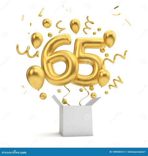 65th Birthday Illustration 3d 5640157