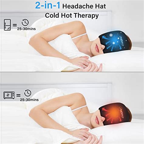 Itherau Bandeau De Glace Pour Migraine Bonnet De Soulagement Des